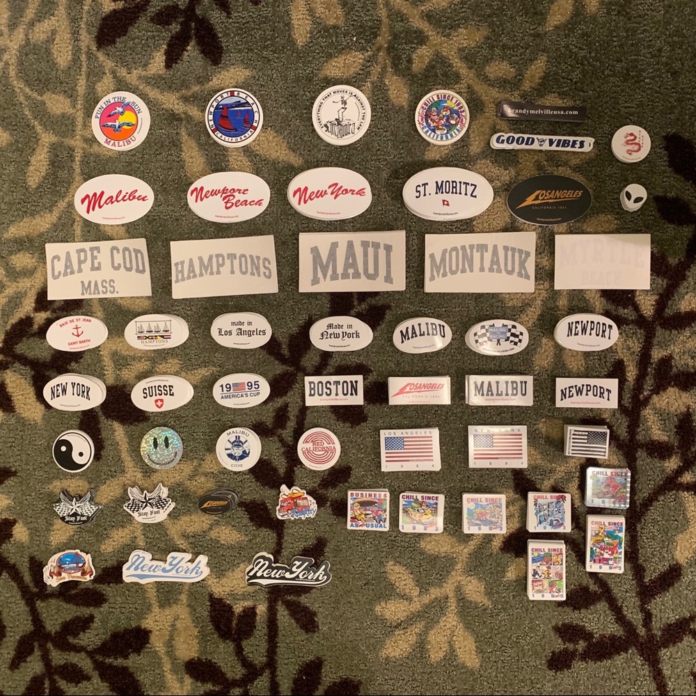 Brandy Melville Stickers: Customizable Set of 50